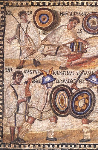 Rome Mosaic Gladiators